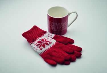 Logotrade promotional item image of: Winter gift mug and gloves set