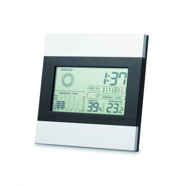 Logo trade promotional giveaway photo of: Weather station and clock