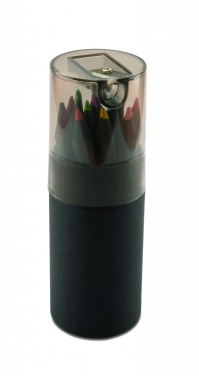 Logotrade promotional gift image of: Black colouring pencils