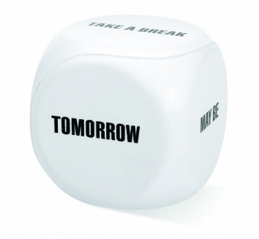 Logo trade business gifts image of: Anti-stress decision dice
