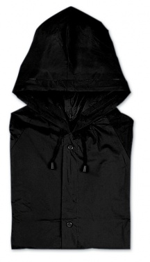 Logo trade business gifts image of: PVC raincoat with hood