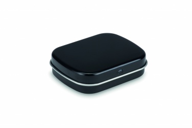 Logo trade promotional giveaway photo of: Easy tin silver w/mints