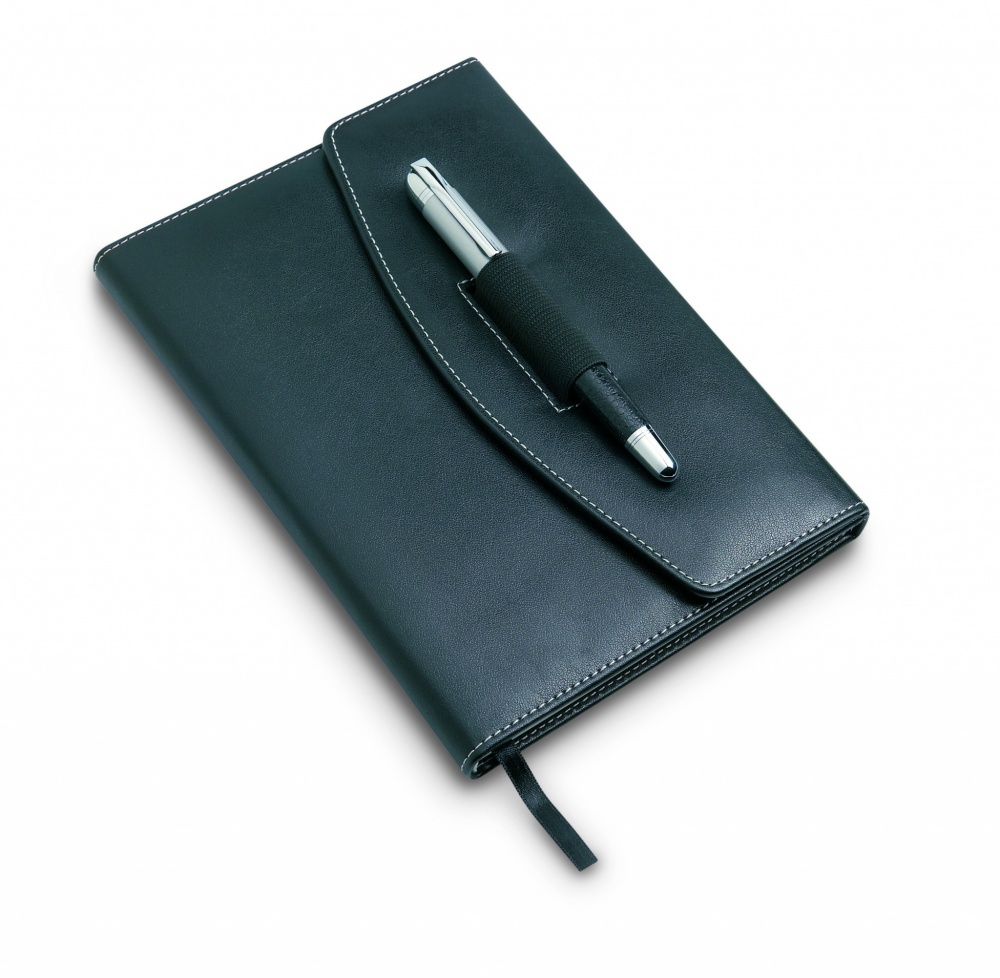 Logo trade advertising products picture of: A5 notebook portfolio with pen