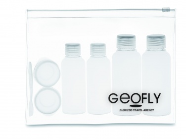 Logotrade promotional giveaway image of: Travelling pouch with bottles