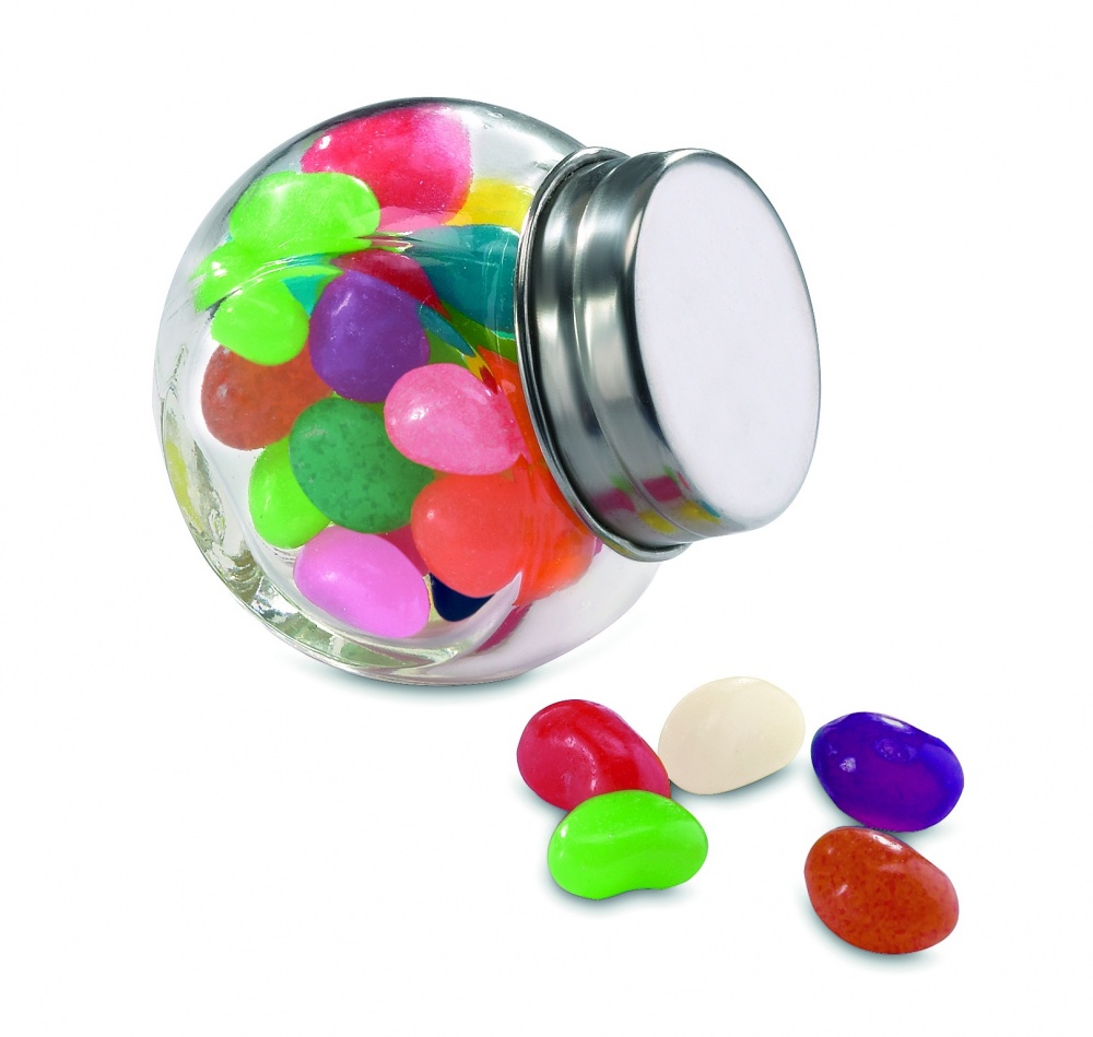 Logotrade promotional item picture of: Glass jar with jelly beans