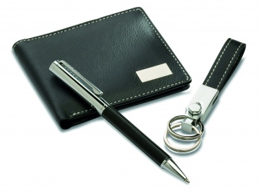 Logo trade promotional gift photo of: Ball pen key ring and wallet Lappeenranta