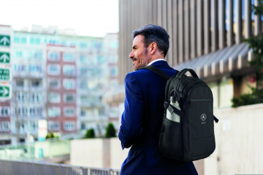 Logo trade business gift photo of: 600D RPET laptop backpack