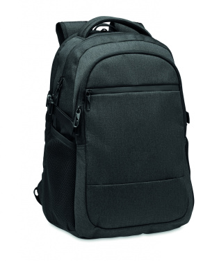 Logo trade promotional merchandise picture of: 600D RPET laptop backpack
