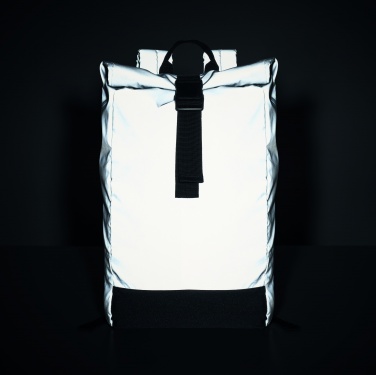 Logotrade promotional gift image of: Reflective Rolltop backpack