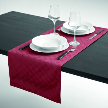 Logo trade promotional giveaways image of: Table runner in polyester