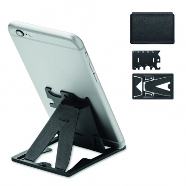 Logo trade business gift photo of: Multi-tool pocket phone stand