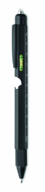 Logo trade promotional gifts picture of: Spirit level pen with ruler