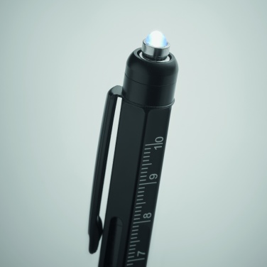 Logo trade corporate gifts picture of: Spirit level pen with ruler