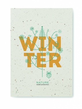 Logotrade promotional gift picture of: A5 seed paper cover notebook