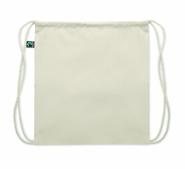 Logo trade promotional items picture of: Drawstring bag Fairtrade