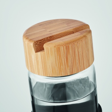 Logo trade promotional product photo of: Glass bottle bamboo lid 600ml