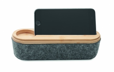 Logo trade business gift photo of: RPET felt pencil case with lid