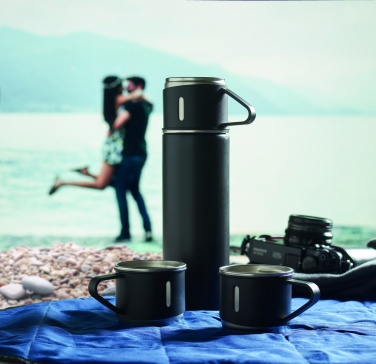 Logo trade promotional product photo of: Double wall bottle and cup set