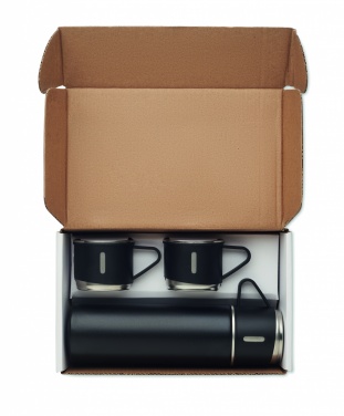 Logo trade promotional gifts picture of: Double wall bottle and cup set