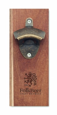 Logo trade promotional giveaway photo of: Wall mounted bottle opener