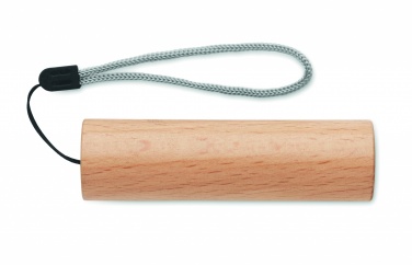 Logotrade corporate gift image of: Beech wood rechargeable torch