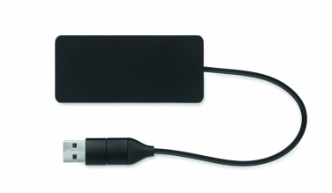 Logo trade promotional giveaways picture of: 3 port USB hub with 20cm cable