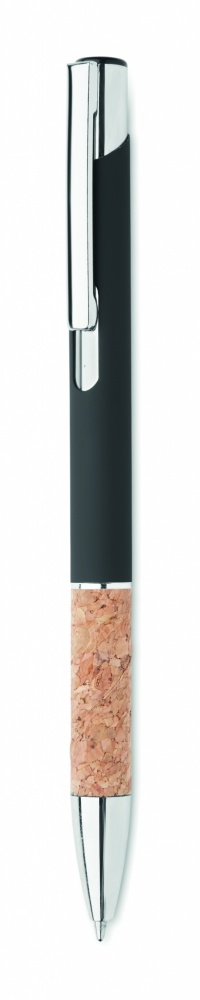 Logotrade corporate gift image of: Ballpoint pen made of aluminum with a cork grip