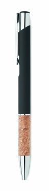 Logotrade business gifts photo of: Ballpoint pen made of aluminum with a cork grip