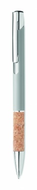 Logotrade corporate gift image of: Ballpoint pen made of aluminum with a cork grip