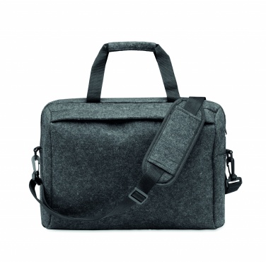 Logo trade promotional giveaways picture of: 15 inch RPET felt laptop bag