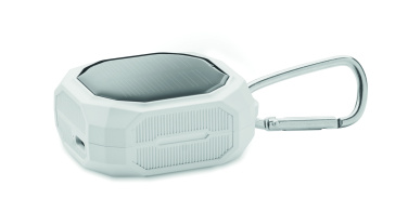 Logotrade promotional giveaway image of: TWS earbuds with solar charger