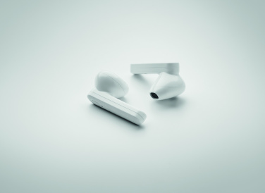 Logo trade promotional products picture of: TWS earbuds with solar charger
