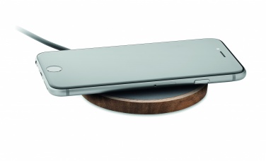 Logotrade promotional merchandise photo of: Wireless charger in acacia 15W
