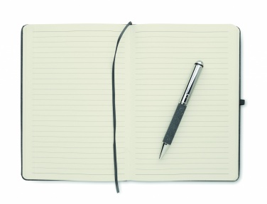 Logo trade promotional gift photo of: Recycled leather notebook set