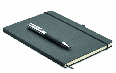 Logotrade advertising products photo of: Recycled leather notebook set