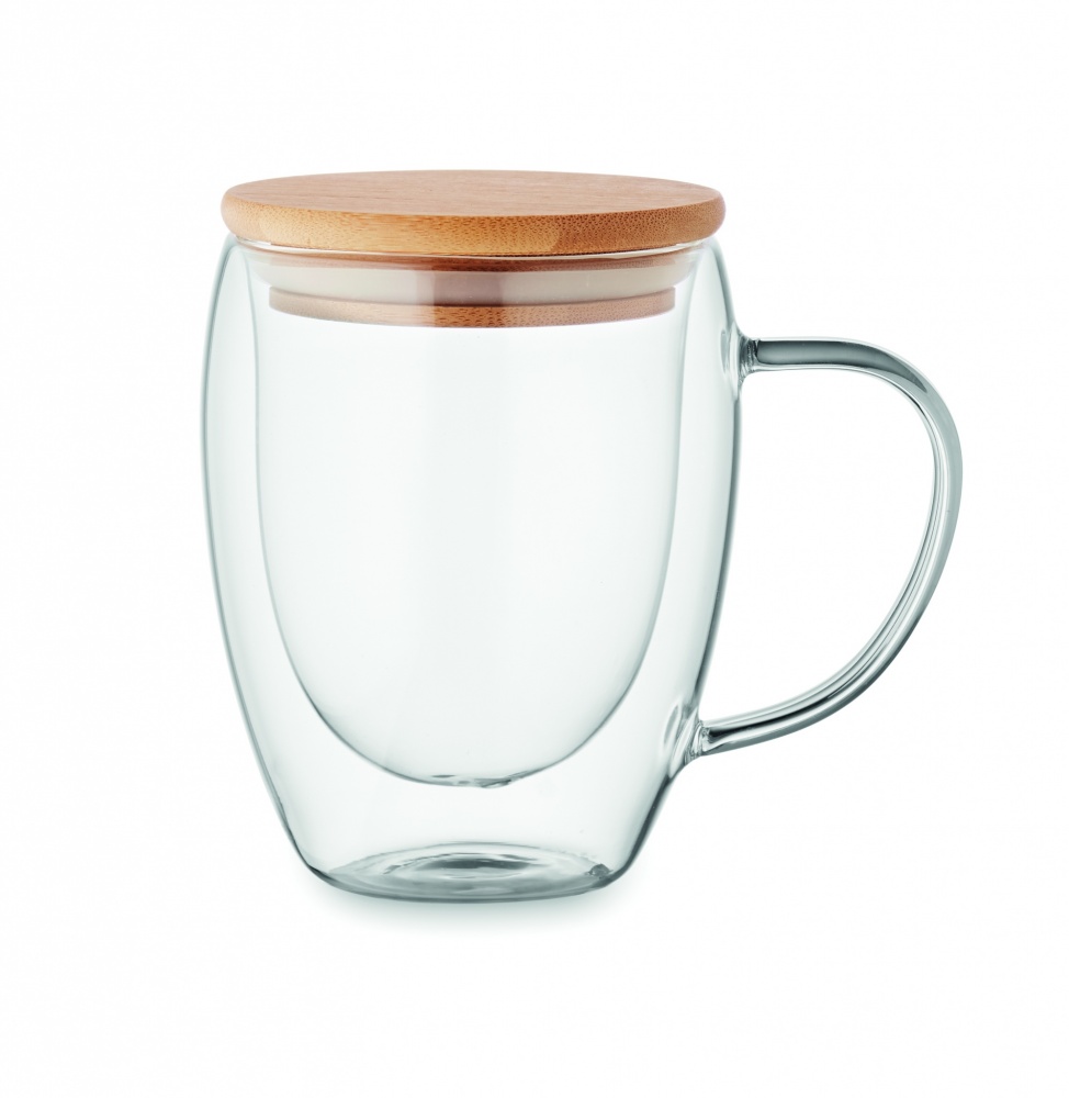 Logo trade business gift photo of: Double wall borosilicate mug