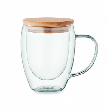 Logo trade promotional giveaways picture of: Double wall borosilicate mug