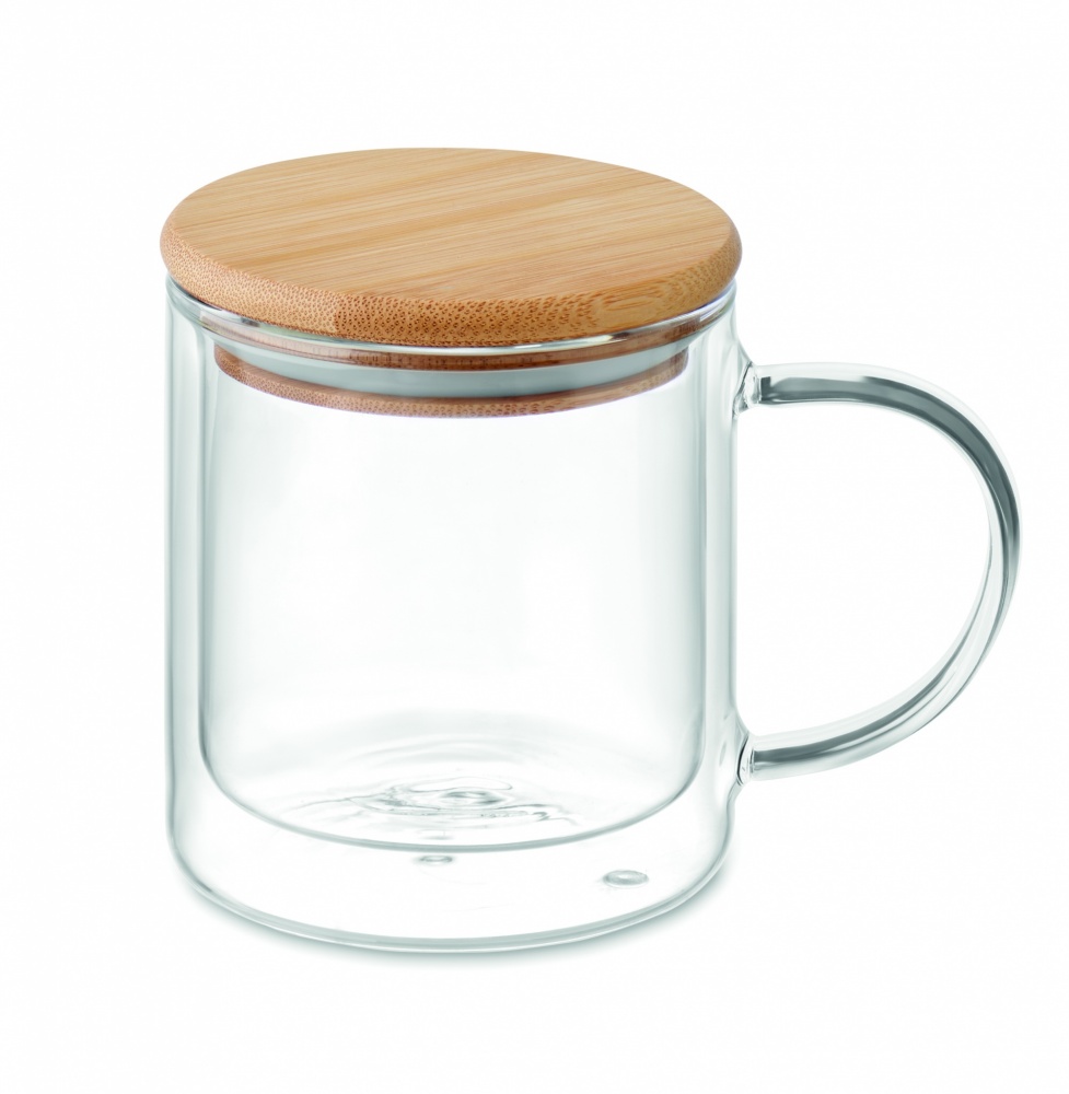 Logo trade promotional merchandise photo of: Double wall borosilicate mug