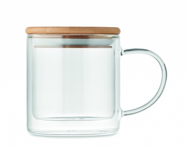 Logo trade promotional merchandise photo of: Double wall borosilicate mug