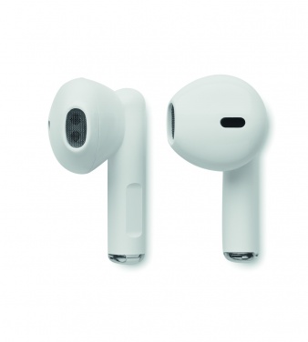 Logo trade advertising products image of: TWS earbuds with charging base