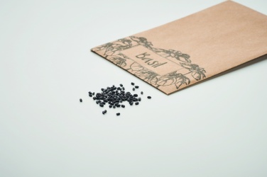 Logo trade advertising products picture of: Basil seeds in craft envelope