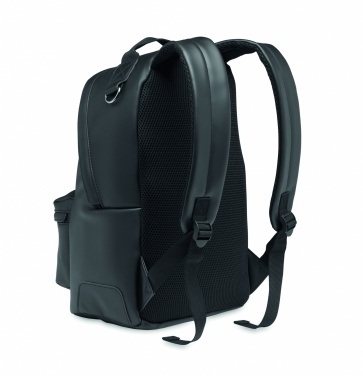 Logo trade promotional giveaways image of: Laptop 15" soft PU backpack