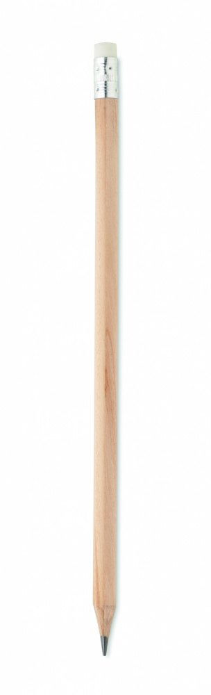 Logotrade promotional item image of: Natural pencil with eraser