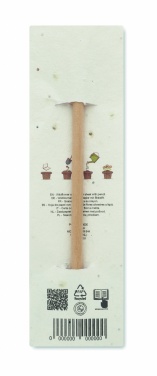 Logo trade corporate gifts picture of: Natural pencil in seeded pouch
