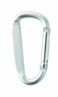 Logo trade promotional giveaways image of: Carabiner clip in aluminium.