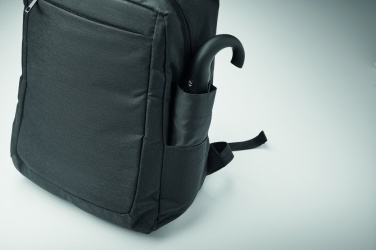 Logo trade corporate gift photo of: A portable backpack trolley with wheels, made of 600D RPET polyester