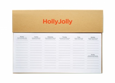 Logotrade business gifts photo of: Weekly desktop planner
