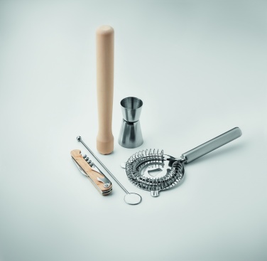 Logo trade promotional gifts picture of: 5 piece cocktail kit in pouch.