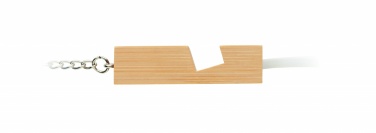 Logotrade promotional product picture of: Bamboo key ring and stand Salo