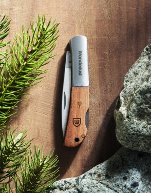 Logotrade advertising product image of: Foldable knife in acacia wood